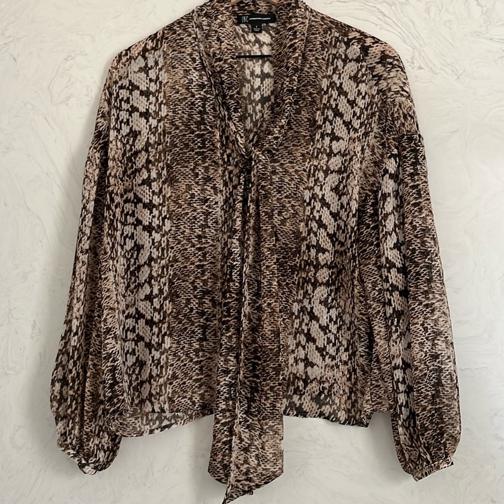 INC International Concepts Chiffon Blouse.